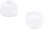 12 Pairs Silicone Replacement Earbud Ear Buds Tips Compatible with 3.8mm to 5.5mm Nozzle Earbuds Earphones, S/M/L White