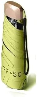 Alexie's Elegant Folding Mini Umbrella, Rain and Sun Protection, UPS>50, Size of cell phone, Flat Handle, Choice of Colors, Travel, Purse, Pocket, Beach Time. Brazz-Tone Handle and Case.