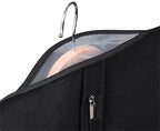 KEEGH Garment Bags for Hanging Clothes 60" (Set of 10) Dress Bags for Gowns Long Dress Bags for Closet Storage with Zipper and Eye-Hole for Folding for Suit Coats Dresses, Black