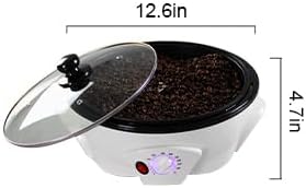 500g Coffee Bean Roaster Machine,0-240°C Electric Coffee Roasters,110v 800w Coffee Bean Baker,Household Bean Roasting Machine,Non-stick Home Peanut Beans Roaster for Stovetop, Countertop