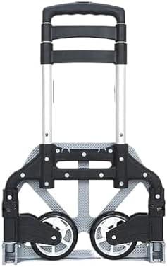 Heavy Duty Folding Hand Truck Collapsible Utility Cart with Wheels for Luggage Cargo & Household Shopping Portable Trolley for Easy Transport