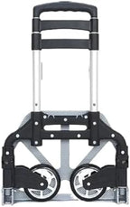 Heavy Duty Folding Hand Truck Collapsible Utility Cart with Wheels for Luggage Cargo & Household Shopping Portable Trolley for Easy Transport