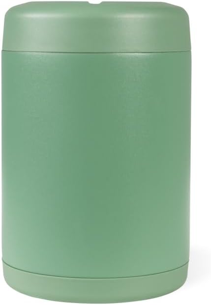 HydroJug Standard Can Cooler - 2-in-1 Insulated Can Cooler Cup - Stainless Steel Can Holder with Non-Slip Rubber Base - Screw-Top Lid - Dishwasher Safe - 12oz, Sage