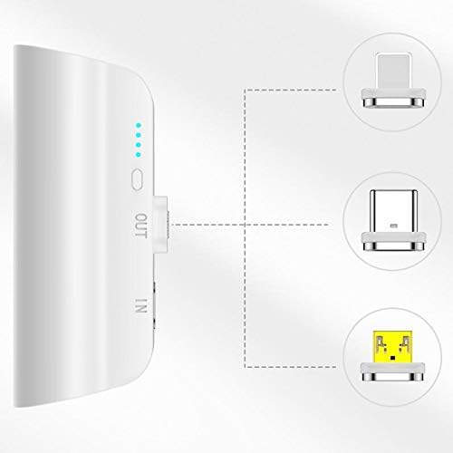 BoxWave Power Bank Compatible With Amazon Kindle Paperwhite (11th Gen) - MagnetoBoost Rejuva PowerPack (18W), Portable 3000mAh Back Up Battery Power Bank - Winter White