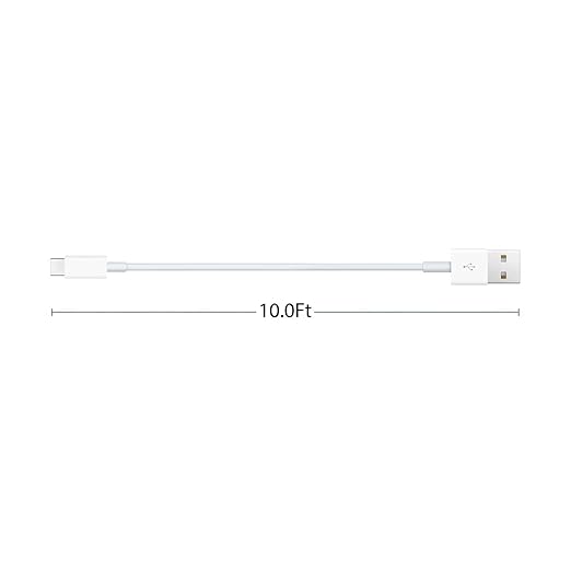 2 Pack 10FT Carplay Car Cable USB A to USB C Cable for iPhone 16E 15 16/16 Pro 16 Max/16 Plus, iPad 10th Gen, iPad Pro 12.9/11, iPad Air 5/4th, Mini 6th Gen, AirPods Pro (2nd) Charger Cord Replacement