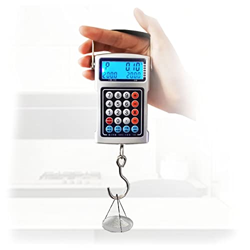 Portable Digital Hanging Scale 50kg/10g - Lightweight, Accurate, Easy-to-Use - Ideal for Shipping, Groceries, Home, Travel, and Luggage - Compact Design for Convenience
