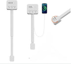 Electrical Outlet Extender Features USB-A,USB-C,2 AC Outlets,Wall Power Socket Expander Stick,Extendable Rotating Electric Outlet Plug Adapter Nightstands,Sofa,Desks and More Hard to Reach Space (A01)