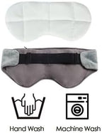 Sivio Weighted Eye Mask for Sleeping, Cooling & Cozy Reversible Blackout Sleep Mask for Women & Men, Microwave Freezable Heavy Blindfold for Migraine, Travel, Meditation, Mothers Day Gift 0.55lb, Grey