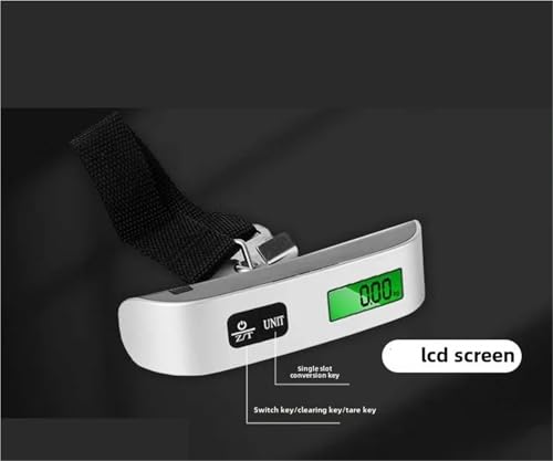 Portable 50KG Handheld Electronic Weight Scale, Mini Hanging Scale for Luggage, Travel & Home Use - Accurate & Compact Weighing Solution