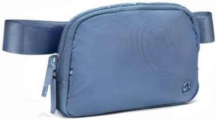 Pander Two Way Zipper Fanny Pack Nylon Everywhere Belt Bag for Women, Water Repellent Waist Packs, Crossbody Bags with Adjustable Strap (Indigo Blue).