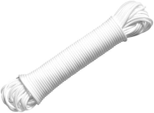 Whitmor Plastic Clothesline 100 Foot White 100FT (Pack of 12)