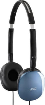 JVC Flats On-Ear Wired Headphones - Flat Foldable Design - 30mm Driver for Powerful Sound - Soft Ear-Pads for Comfort – Steel Headband - Lightweight & Portable - PC/Laptop/Gaming - 3.5mm Slim Plug
