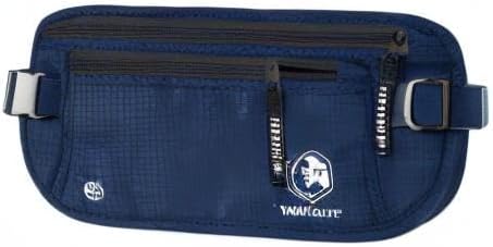 VENTURE 4TH Money Belt for Travel – Slim Hidden Under-Clothes RFID Blocking Anti-Theft Passport Holder & Travel Wallet Pouch for Men & Women to Protect Cash, Cards & Documents (Navy Blue)