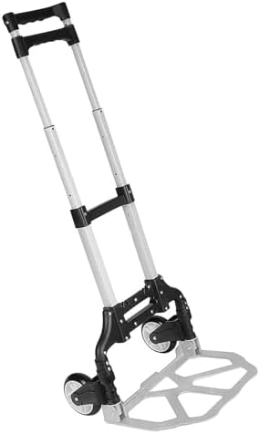Foldable Portable Hand Truck Lightweight Collapsible Trolley Cart for Luggage Shopping & Travel Ideal for Home Use & Easy Transport