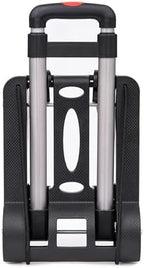 Heavy Duty Folding Hand Truck Portable Trolley Cart for Luggage Shopping Home Office & Garden Compact Foldable Sack Wheel Barrow (32x25x93cm)