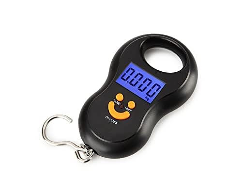SmileScale Oversized Digital Luggage Scale – Large Backlit Display, 110lb/50kg Capacity – Heavy-Duty Travel Baggage Weight Checker with Big Grip for Suitcases, Parcels, and More
