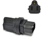 Ceptics IEC USA NEMA 5-15R to IEC 60320-C14 Adapter Plug - ETL Certified - Industrial Grade (IG-320-5PK),Black