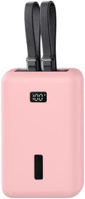 for Anker Zolo 20000mAh 30W Case - Soft Silicone Protective Cover, Drop-Resistant Power Bank Sleeve, Anti-Slip Portable Charger Skin for Travel Daily Use (Pink)