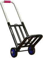 Heavy Duty Folding Hand Truck Portable Shopping Trolley & Luggage Cart for Outdoor Use Adjustable Stair Climbing Dolly with 20mm PU Wheels Foldable Design for Easy Storag