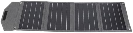 Foldable Solar Panel Charger, 80W Outdoor Camping Hiking Water Proof Monocrystalline Silicon, 2 USB Outputs for Phone Camping, Hiking, Backpacking