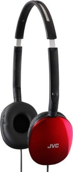 JVC Flats On-Ear Wired Headphones - Flat Foldable Design - 30mm Driver for Powerful Sound - Soft Ear-Pads for Comfort – Steel Headband - Lightweight & Portable - PC/Laptop/Gaming - 3.5mm Slim Plug