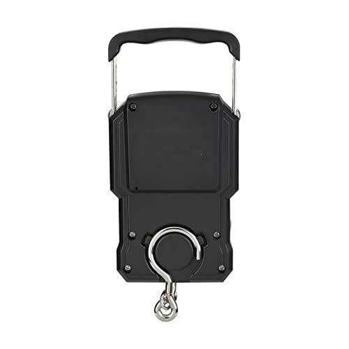 Portable Luggage Scale, Electronic Weighing Digital Scale LCD 75Kg 10g Luggage Scale Hanging Hook Fishing Scale with Measuring Tape