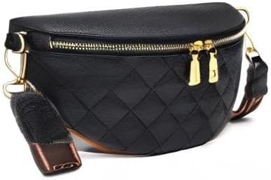 Eslcorri Small Crossbody Sling Bag for Women Trendy - Fanny Packs Leather Chest Belt Bum Bag Anti Theft Purse for Travel