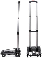 Heavy Duty Folding Hand Truck Portable Foldable Sack Trolley Travel Luggage Cart & Shopping Cart for Easy Moving and Transport Wheel Barrow for Grocery and Travel.