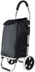 Folding Camping Wagon on Wheels Portable Shopping Trolley Cart Lightweight Hand Truck for Groceries Luggage & Camping Gear Easy to Store & Transport