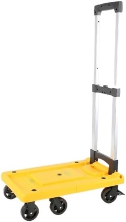 Folding Utility Cart with Wheels Portable Trolley for Luggage Lightweight Hand Truck Small Folding Carrier for Home Use Ideal for Couriers and Shopping