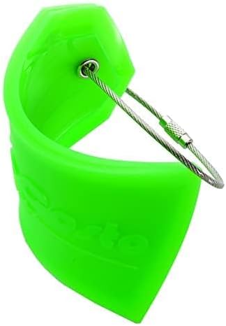 BlueCosto - Luggage tags - large, green, 5 pieces - PVC luggage tags with privacy screen and stainless steel wire loops - personalized luggage identification for travel - name labels for backpacks