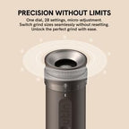 OutIn Mino with Fino, Portable Electric Espresso Machine with Portable Electric Coffee Grinder (Brown & Brown)