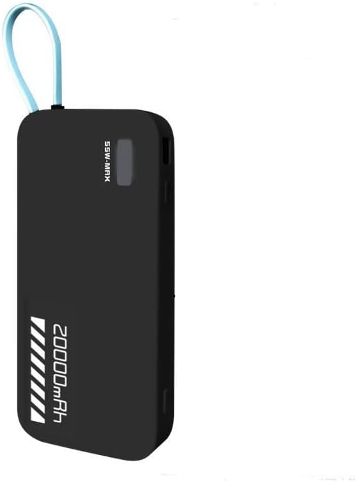 Case for CUKTECH CP25 20000mah 55W, Power Bank Shockproof Silicone Case, Dustproof Protective Soft Cover (Black)