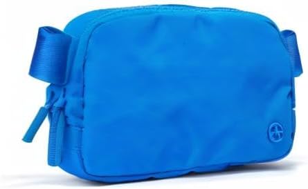Pander Two Way Zipper Fanny Pack Nylon Everywhere Belt Bag for Women, Water Repellent Waist Packs, Crossbody Bags with Adjustable Strap (Capri Blue)
