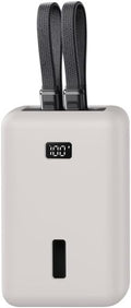 for Anker Zolo 20000mAh 30W Case - Soft Silicone Protective Cover, Drop-Resistant Power Bank Sleeve, Anti-Slip Portable Charger Skin for Travel Daily Use (Gray)