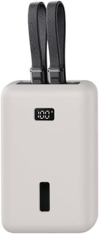 for Anker Zolo 20000mAh 30W Case - Soft Silicone Protective Cover, Drop-Resistant Power Bank Sleeve, Anti-Slip Portable Charger Skin for Travel Daily Use (Gray)