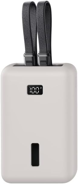 for Anker Zolo 20000mAh 30W Case - Soft Silicone Protective Cover, Drop-Resistant Power Bank Sleeve, Anti-Slip Portable Charger Skin for Travel Daily Use (Gray)