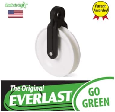EVERLAST Clothesline Pulley (4-inch Wheel, 2-Pack) for Outdoor Laundry Systems | Weatherproof | Smooth, Tangle-Free Operation | Made in USA Since 1955 | Model #50