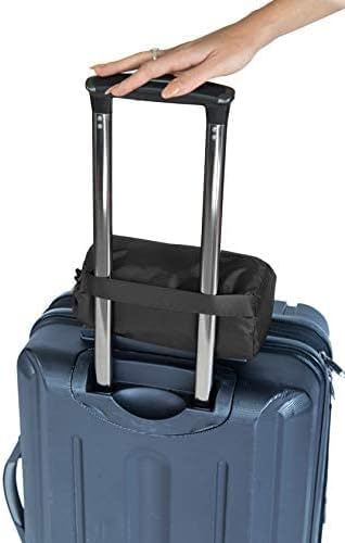 BlueHills Premium Soft Ultra Compact Travel Blanket Value Pack Set of 2 - Airplane Traveling Essentials Flight Blanket Throw in a Portable Bag Car Plane Travel Gift Black and Peacock T
