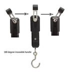Portable Luggage Scale, Electronic Weighing Digital Scale LCD 75Kg 10g Luggage Scale Hanging Hook Fishing Scale with Measuring Tape