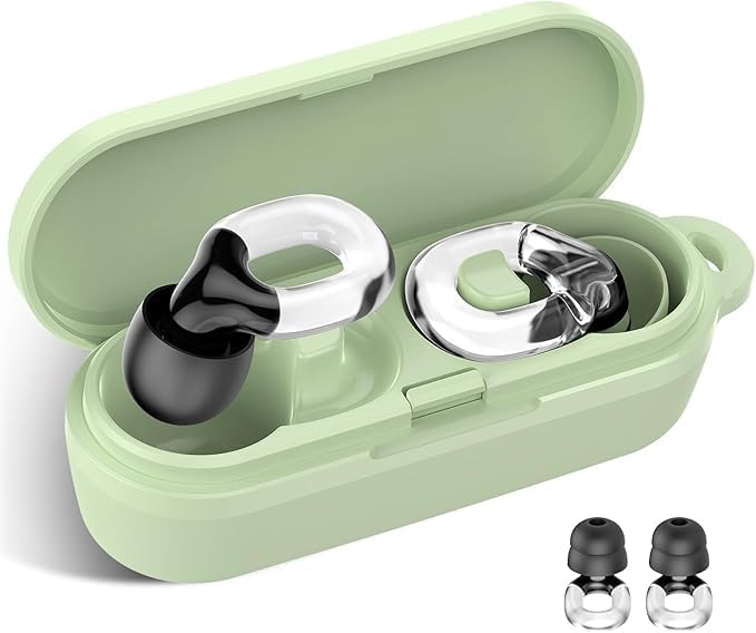 Ear Plugs for Sleeping 35dB Noise Cancelling Silicone Earplugs Single and Double Layer Tips for Side Sleepers Reusable Travel Work Study