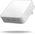 Nekmit Dual Port USB C Wall Charger, 40W PD Fast Charging USB C Wall Plug Adapter, Flat Thin Slim Charger Block for iPhone 17/17 Pro/17 Pro Max, Galaxy, MacBook Air, iPad, AirPods and More