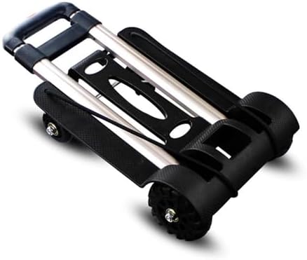 Heavy Duty Folding Hand Truck Portable Trolley Cart for Luggage & Shopping Foldable Sack Wheel Barrow for Home Use Travel & Moving Lightweight Design