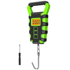 Portable Luggage Scale, 50KG Digital Fishing Scale with Ruler Portable Travel Luggage Weighing Scale Digital Fishing Scale Kitchen Food Scale(Green)