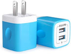 USB Wall Charger, [2-Pack] 5V/2.1AMP AILKIN 2-Port USB Wall Charger Home Travel Plug Power Adapter Charging Box for iPhone 17 Air 16 16e15 14 13 12 Pro Max Mini SE 11 11Pro Plus, Samsung Galaxy, Moto