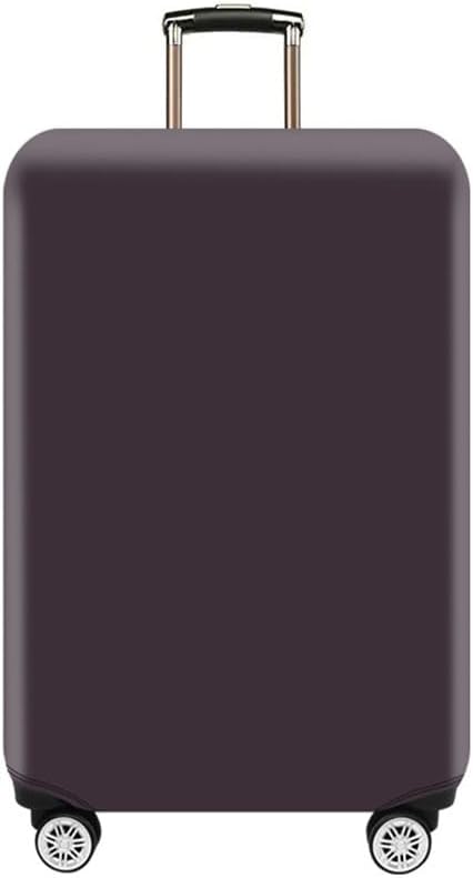 Morbuy Luggage Cover for Suitcase, Modern Solid Color Business Suitcase Cover Protector Fit 18-32 Inch Luggage, Baggage Covers with Zipper for Travel (S(18-21inch suitcase),Purple Gray)