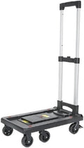 Folding Platform Cart with Wheels Portable Trolley for Delivery Goods Luggage Cart Small Hand Truck Domestic Use Utility Trailer