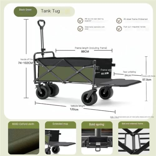 Portable Folding Beach Cart, Lightweight Outdoor Trolley for Camping & Picnic, Easy-Throw Design for Beach Activities & Travel, Ideal for Food & Gear Transport