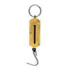 Portable Luggage Scale, Yellow Fishing Scale with Hook Portable Mechanical Luggage Scale Weight Scale Auto-Off Function for Household Shops