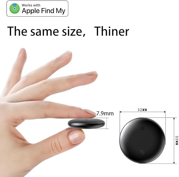 Car GPS Tracker for Vehicles Worldwide GPS Tracker for Vehicles Work with Find My (iOS Only), Car Vehicle Tracking Anti-Lost Locator with App for Cars, Wallet, Pets, Luggage